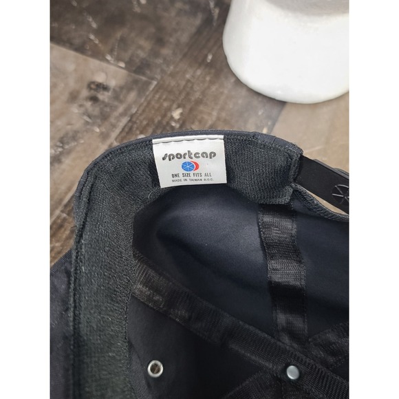 Vintage WB LOONEY TUNES Snapback Hat Black Bugs Bunny Porky Pig Slyvester - Picture 6 of 6